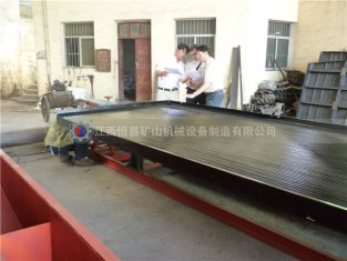 新型轴承式云锡摇床设备的使用方法