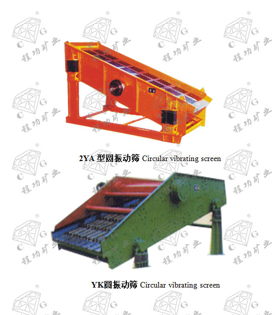 2YA型圆振动筛Circular vibrating screen YK圆振动筛 Circular vibrating screen