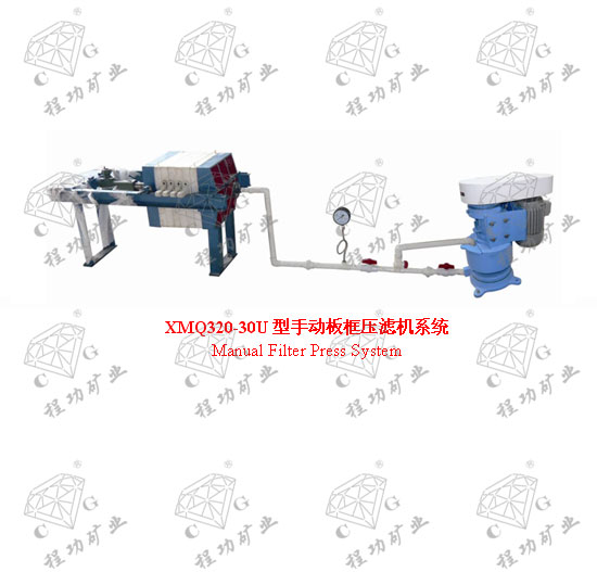 XMQ320-30U型手动板框压滤机系统 Manual Filter Press System